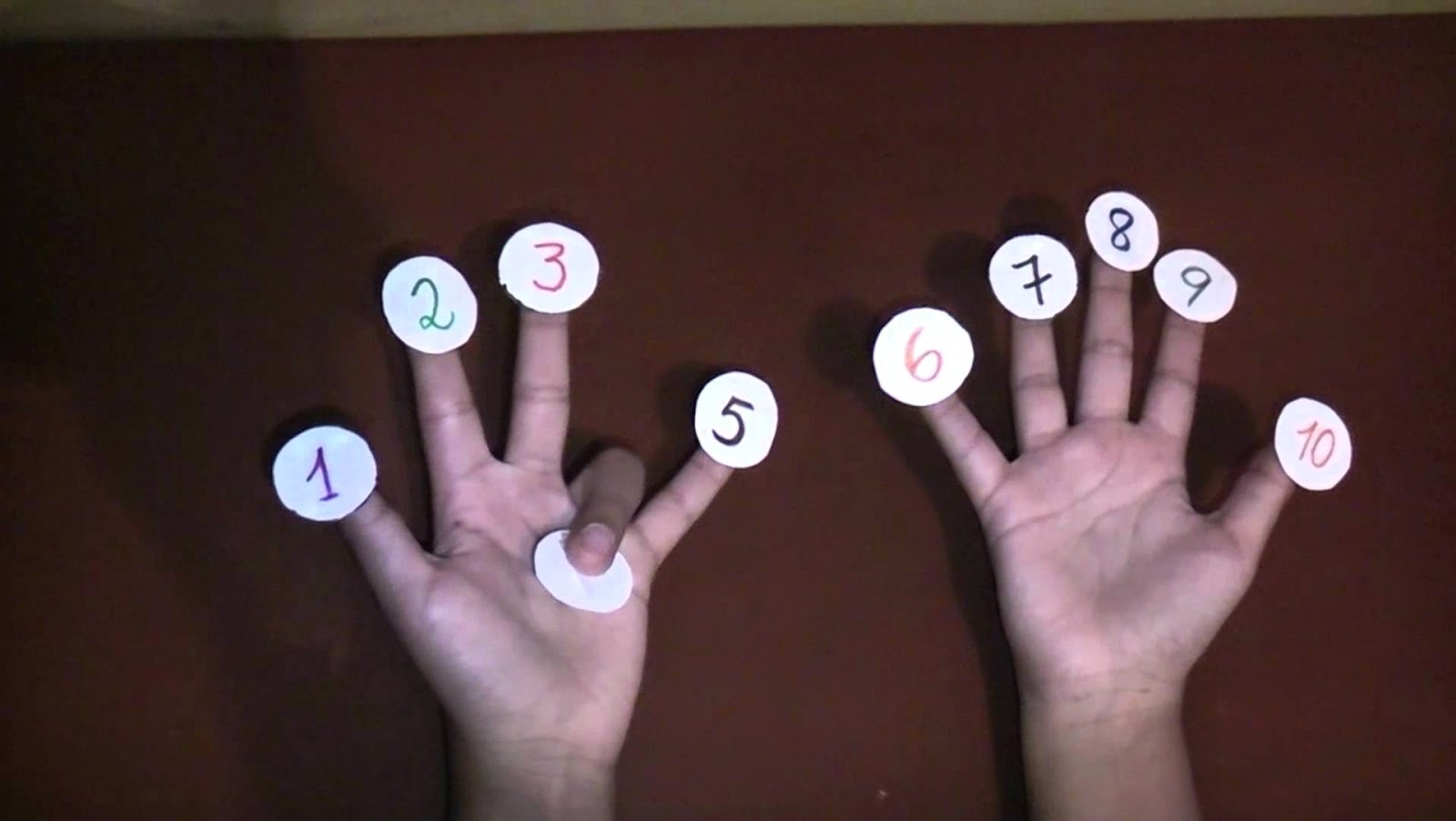 multiplícate por 0 y divídete por 2 La tabla del 9 y los dedos