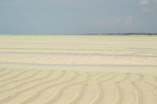 bassa marea al mattino davanti alla spiaggia di page