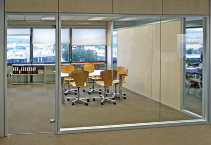 mamparas de cristal para oficinas