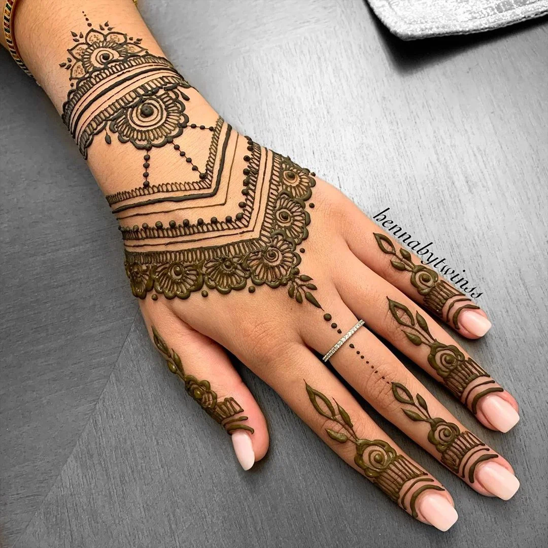 New Mehndi Designs – Beautiful Finger Mehndi Designs # i155