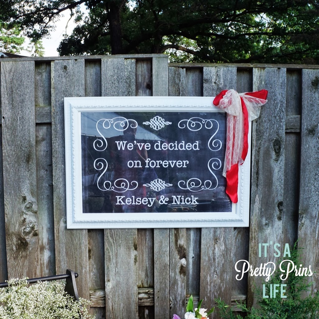 It's a pretty Prins life: Rehearsal Dinner Sign
