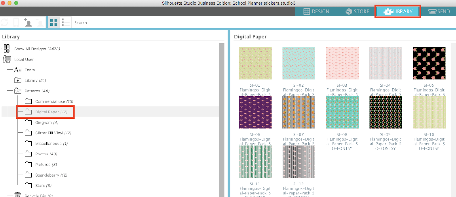 How to Bulk Import Digital Patterns into Silhouette Studio Silhouette