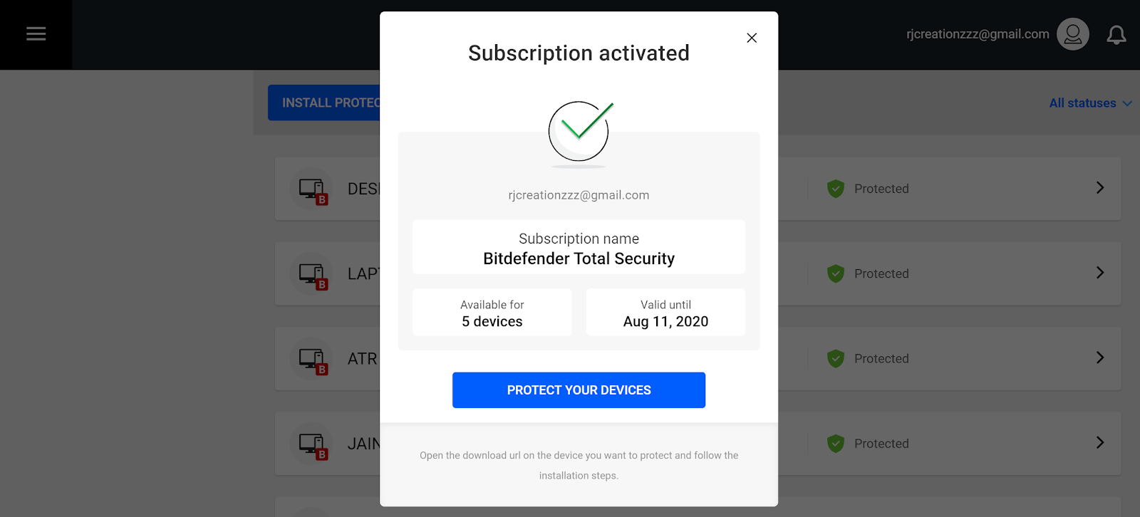 bitdefender total security 2020 free 3 months license key