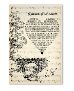 OFFICIAL Return to pooh corner lyrics poster