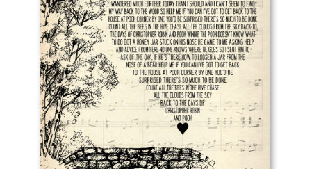OFFICIAL Return to pooh corner lyrics poster