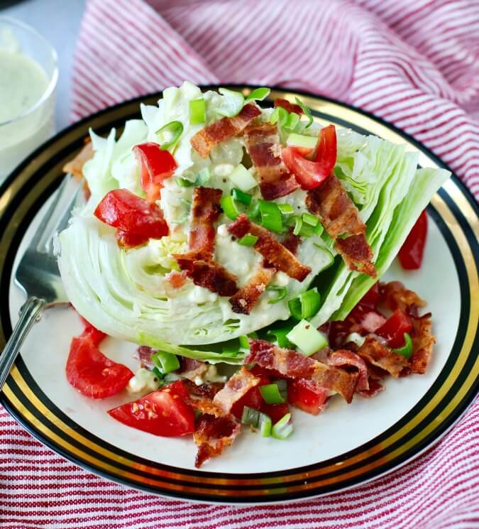 The Wedge Salad with Blue Cheese Dressing Karen's Kitchen Stories