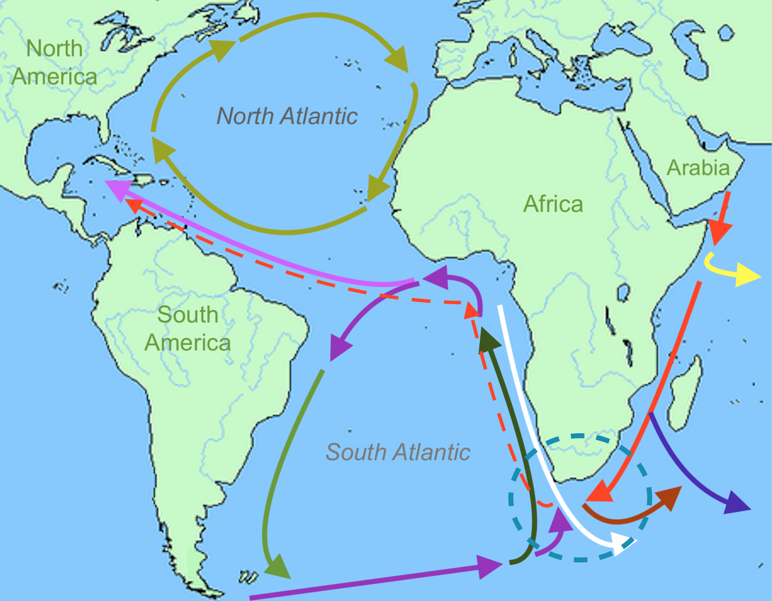 бенгельское течение на карте. канарское течение на карте африки. канарское течение на карте африки. теплые и холодные течения африки на контурной карте. канарское течение на карте мира.