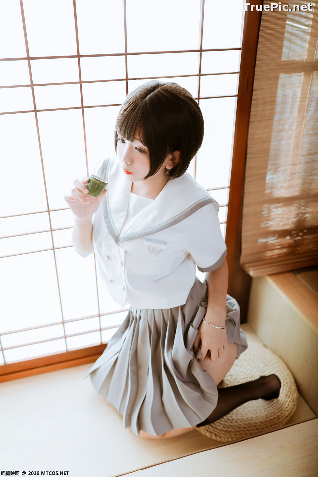 Image [MTCos] 喵糖映画 Vol.039 – Chinese Cute Model – Japanese School Uniform - TruePic.net - Picture-29