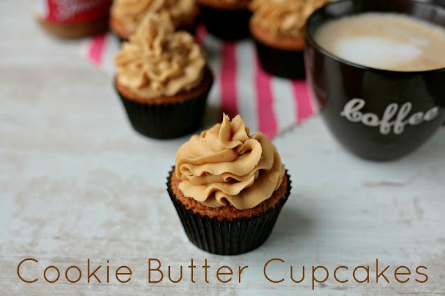 Cookie Butter Cupcakes www.goodfoodshared.blogspot.ie