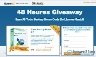 Giveaway : EaseUS Todo Backup Home 9.2 