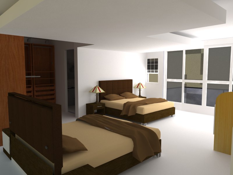 Interiores 3: Proyecto: Diseño de 2 habitaciones de hotel.