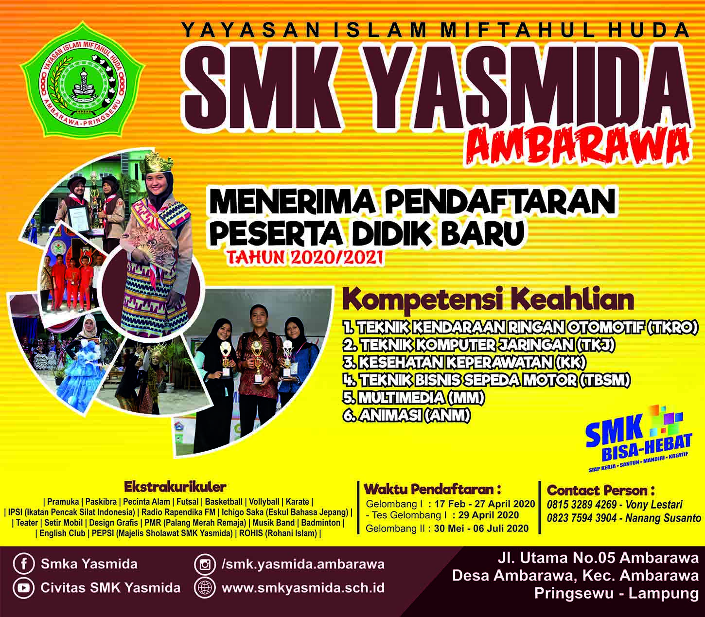 Desain Banner PPDB SMK Yasmida Ambarawa 2020 2 Abdur Rozak