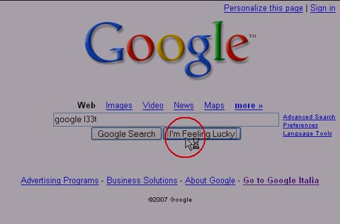 KNOWLEDGE FOR TECHNOLOGY : Google Magic Trick