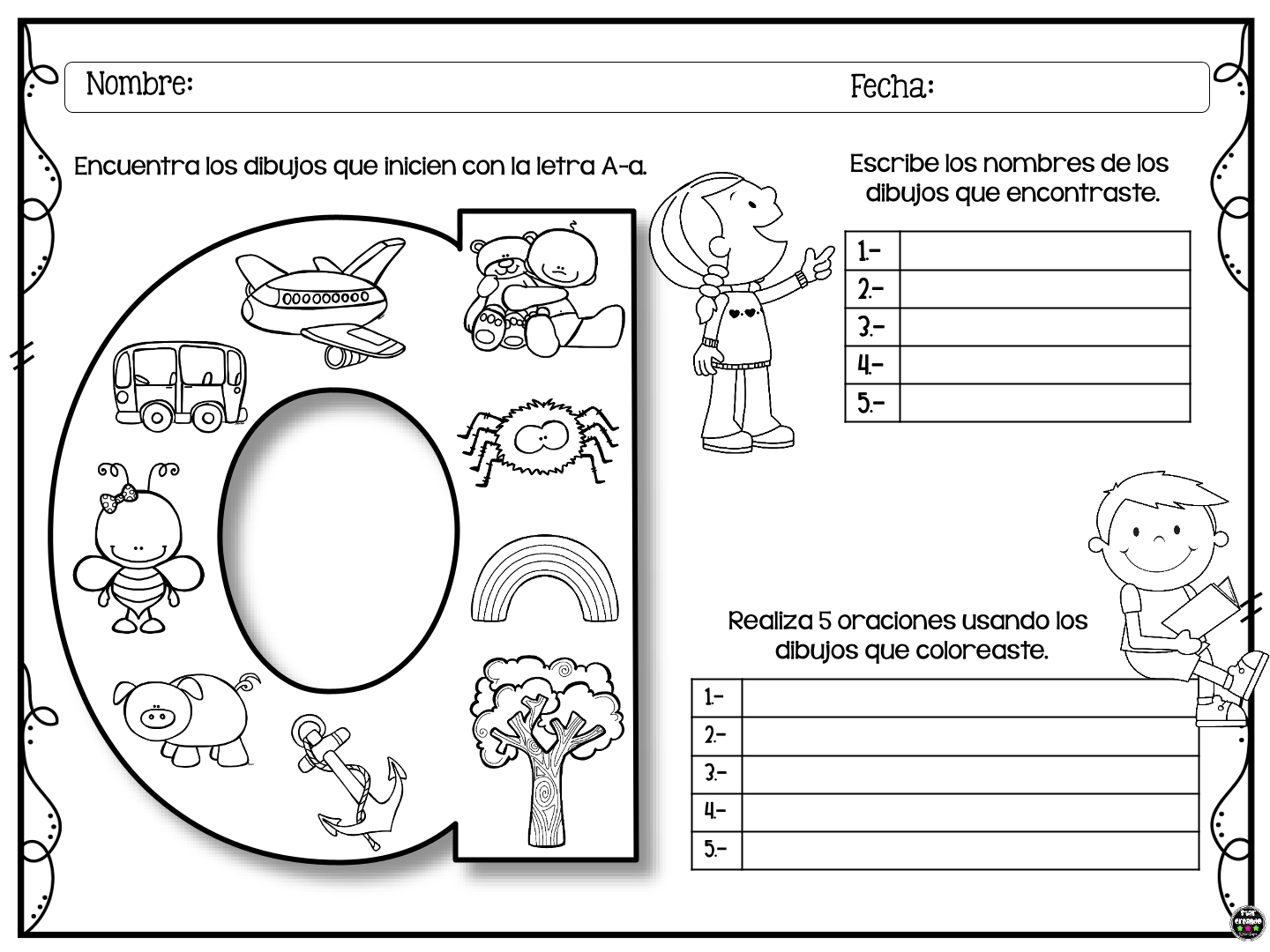 Colorea, Traza y Aprende: libro de aprendizaje y actividades para repasar y  escribir los números y letras - libros para colorear para niños de 2 a 4