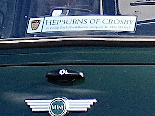 Hepburns of Crosby rear window sticker