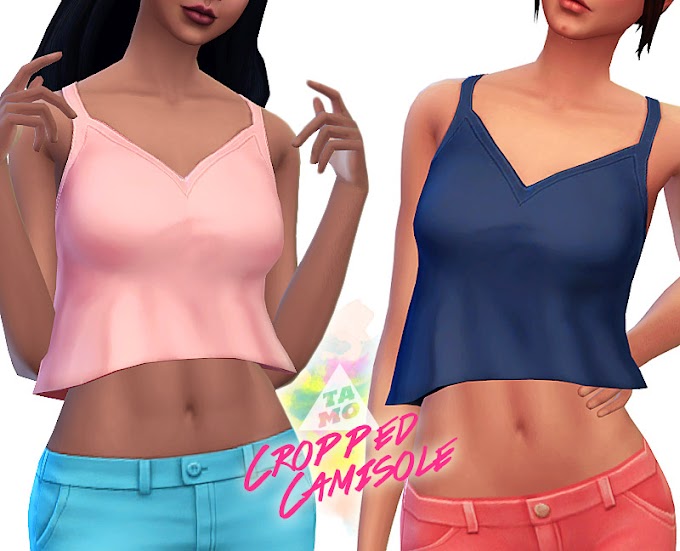 [TS4] Cropped Camisole for Female (Update!!)