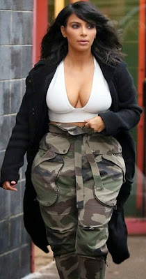Kim Kardashian fake boobs cleavage funny