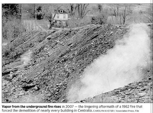 Skook News Graffiti Highway In Centralia Completely Covered In Dirt