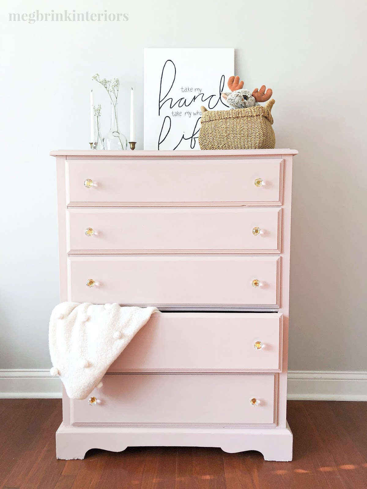 rose gold changing table