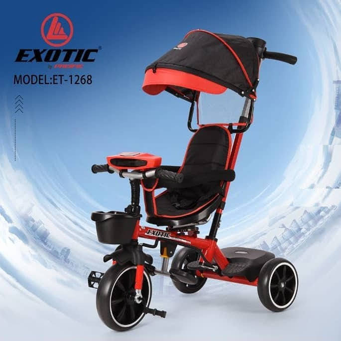 Tokosarana Mahasarana Sukses Sepeda Roda Tiga Anak Exotic Et1268 Musik Kursi Putar More Than Music Two Way Seat Tricycle Stroller