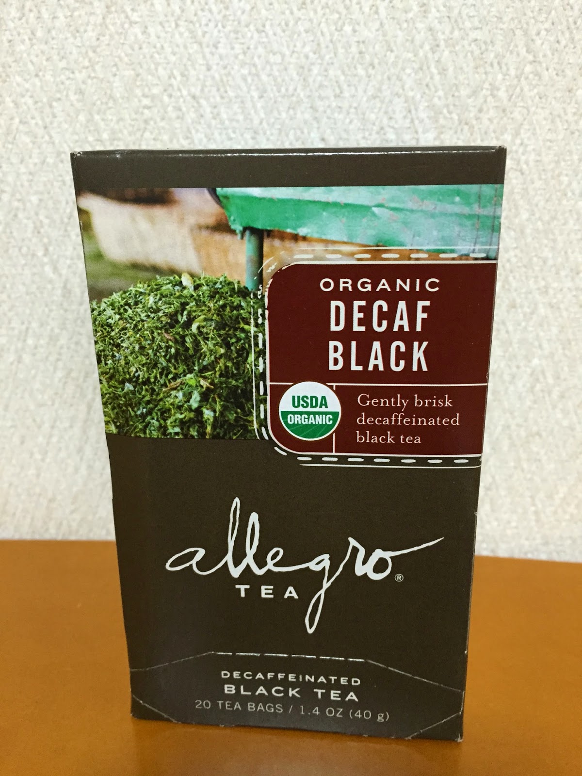 まいどおおきに allegro TEA ORGANIC DECAF BLACK