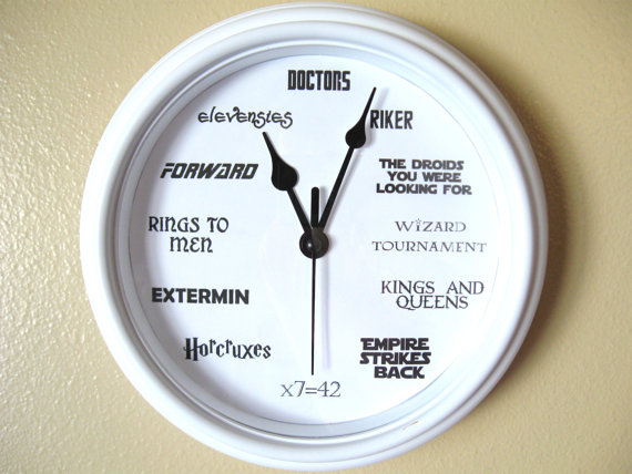 Blooming Lovely: Geek Nerd Clock by LetterThings on Etsy