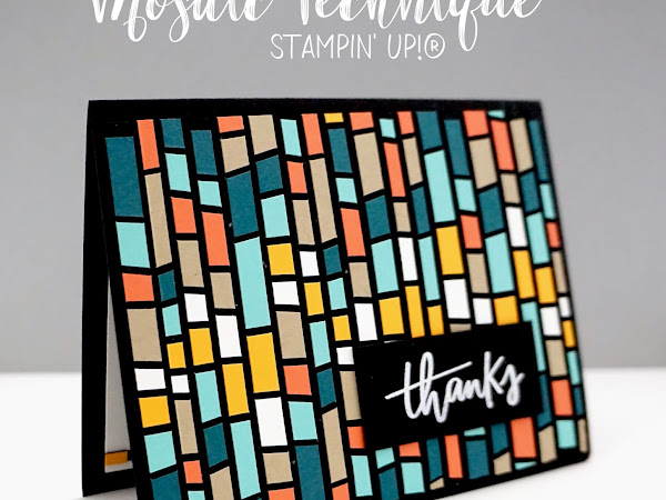 Mosaic Card Technique by Linda Driggs