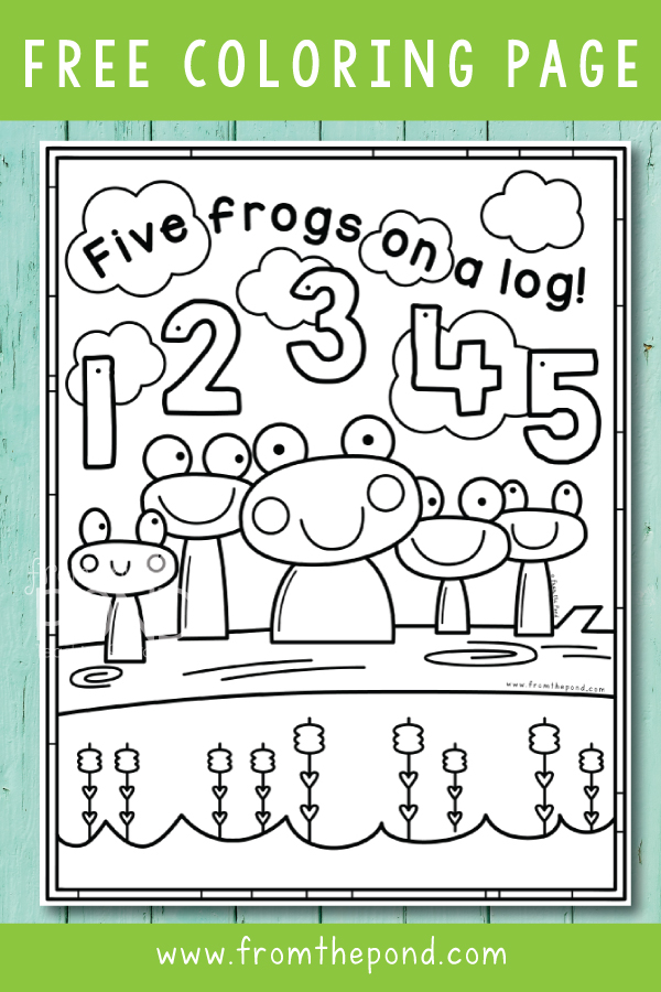 5 Frogs on a Log From the Pond