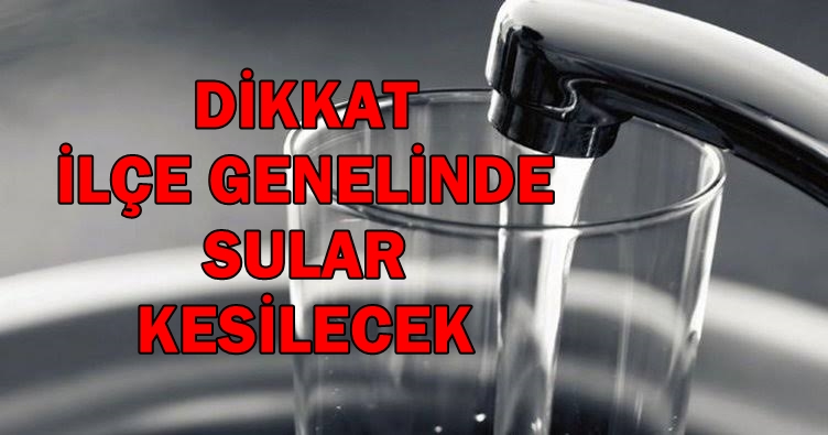 Yarın Mudurnu Genelinde Sular Kesilecek