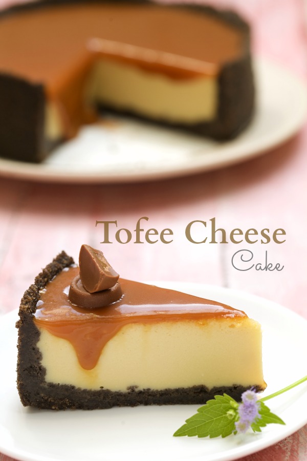 TOFEE CHEESE CAKE - masam manis