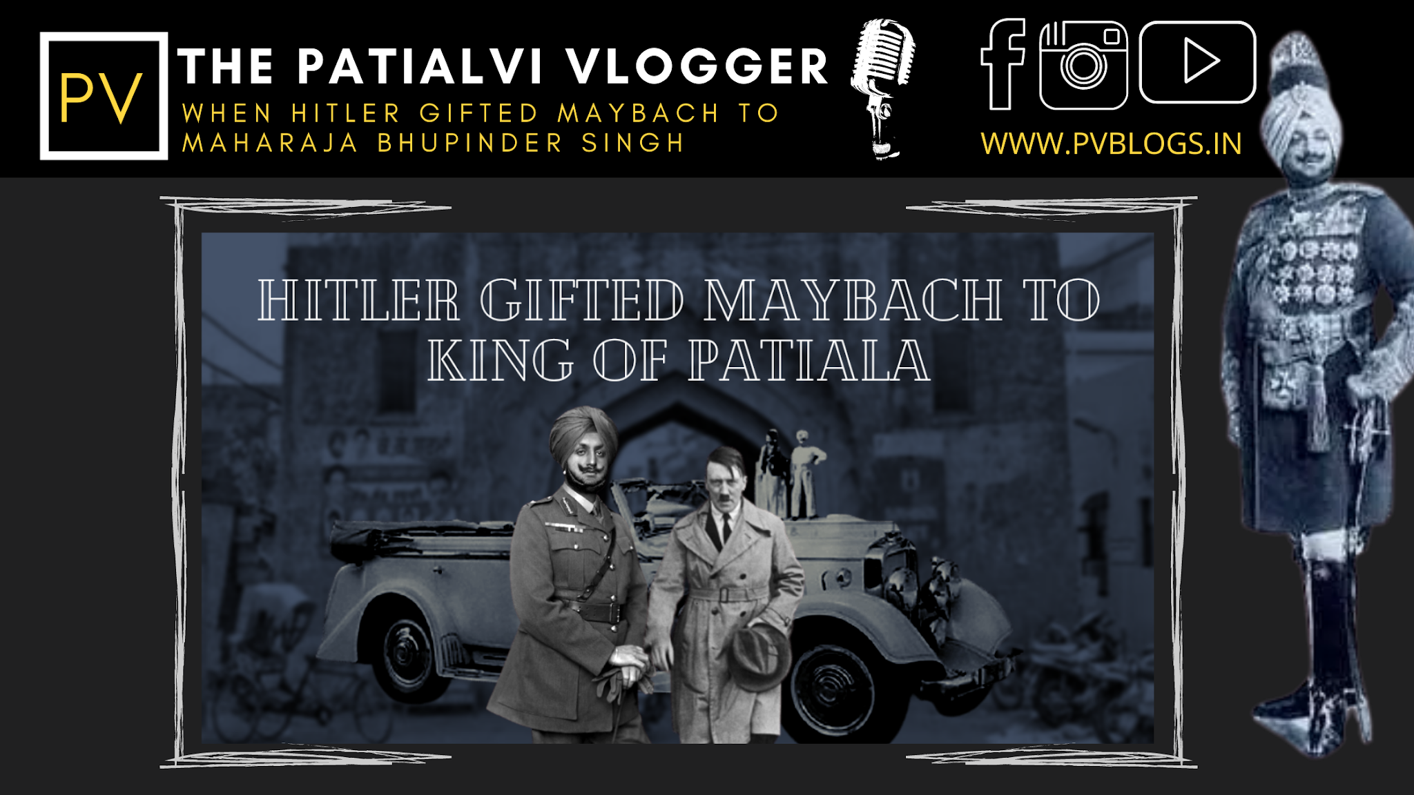Maharja Bhupinder Singh and Hitler