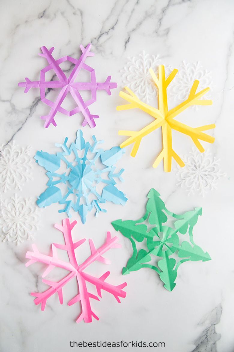 Simple Glittery Snowflake Craft for Kids - Ducks 'n a Row