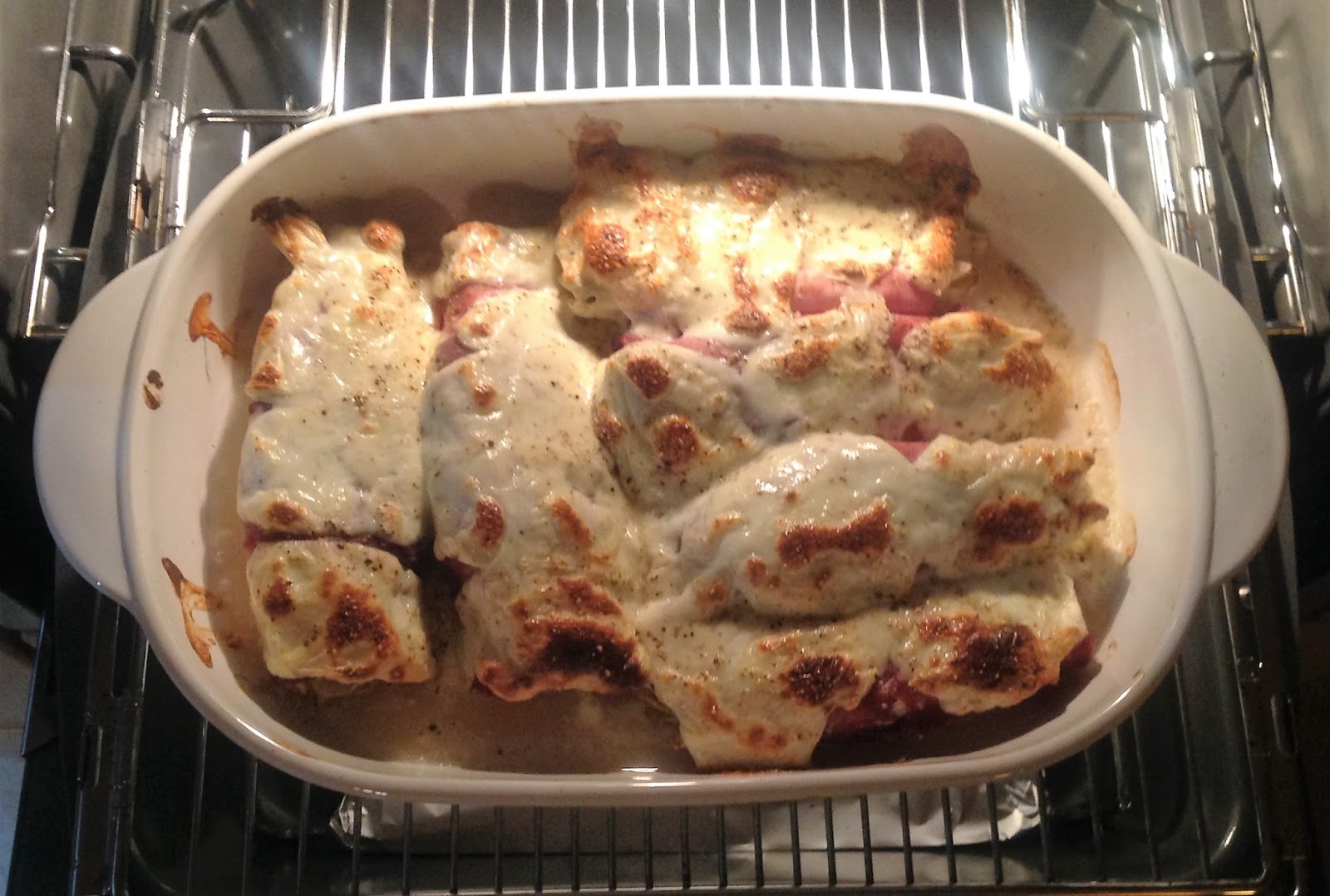 Marlis + Peters Küchenwelt: Schinken-Chicorée überbacken