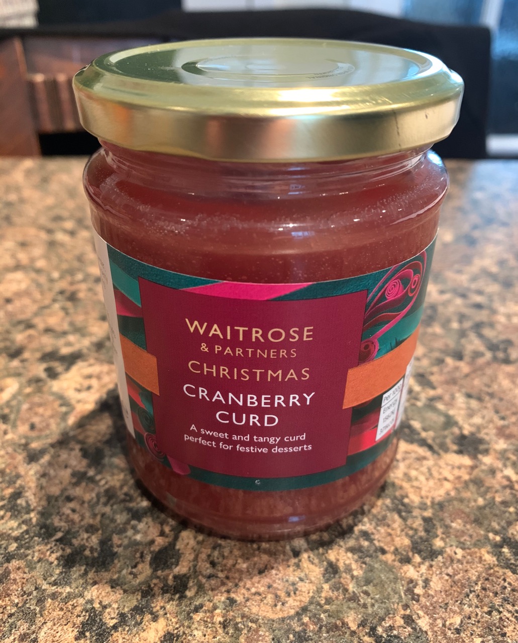 FOODSTUFF FINDS Christmas Cranberry Curd (Waitrose) By Cinabar