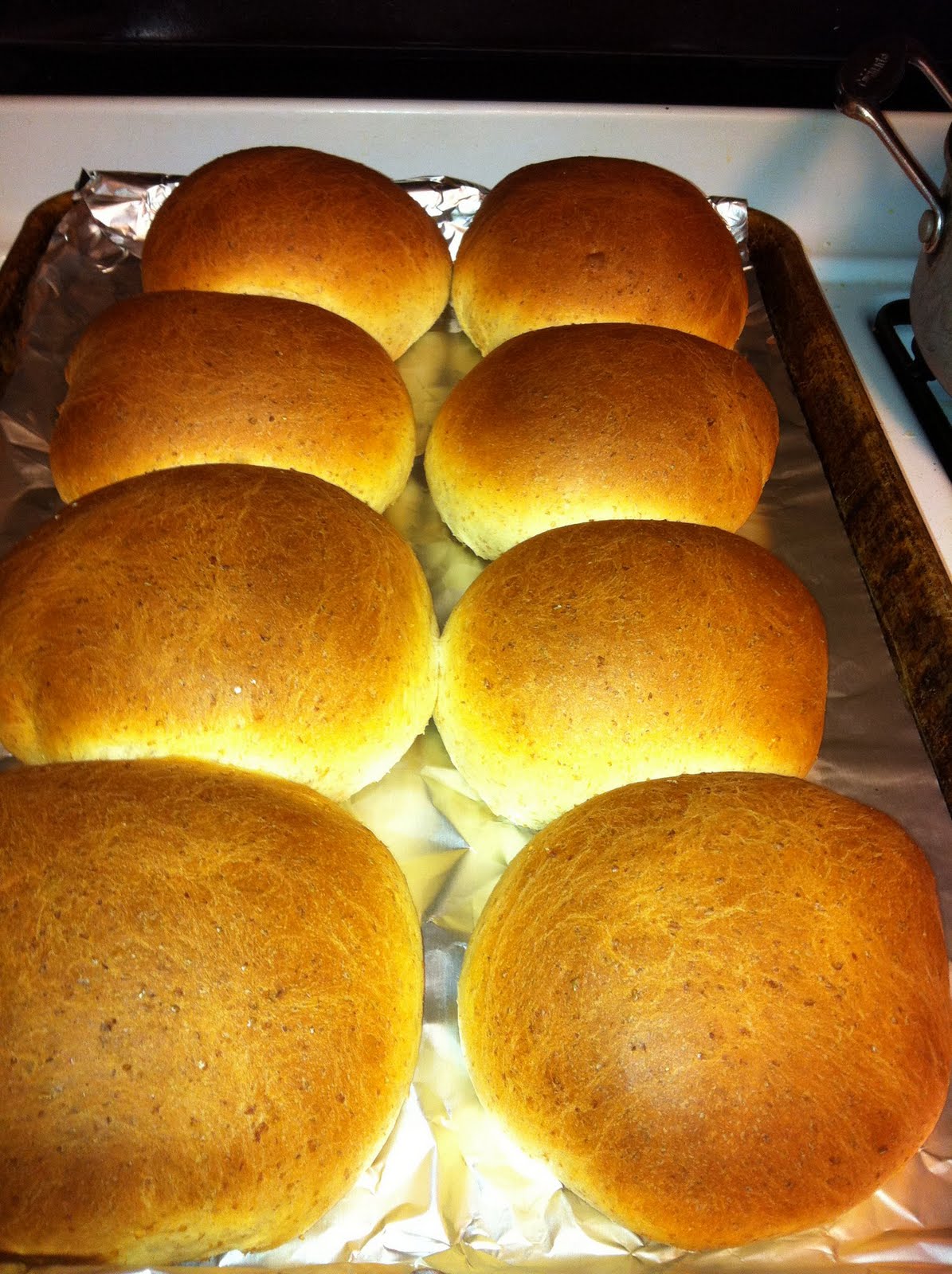 Loving cooking from scratch Whole Wheat Hamburger Buns