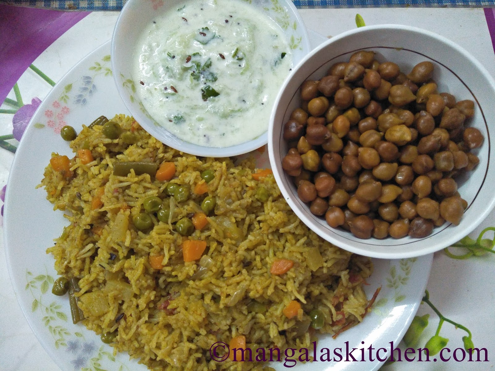 Pudina Vegetable Pulao Mint Coriander leaves Pulao Pudina Rice