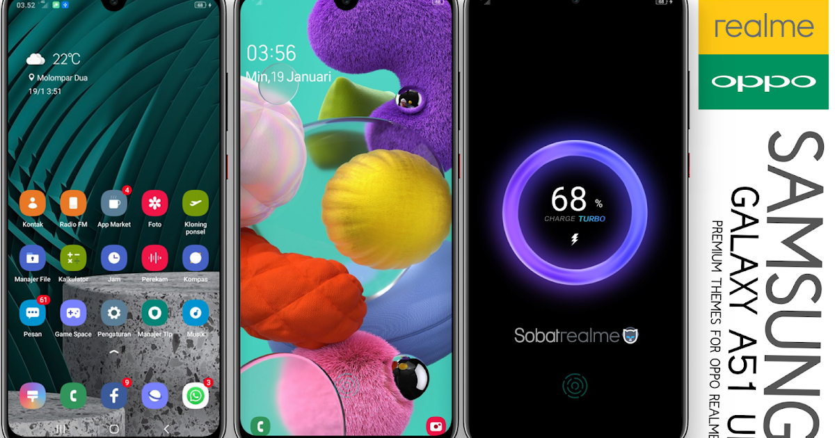 SAMSUNG GALAXY A51 UI Themes for OPPO & Realme