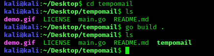 Compailing tempomail