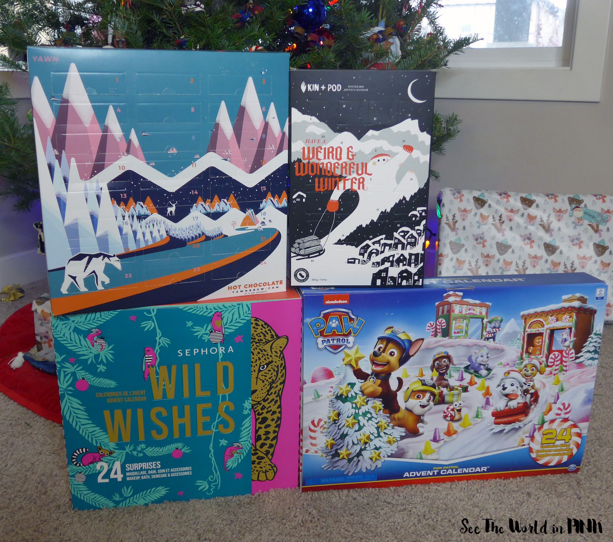 Family Advent Calendars ~ Sephora Collection, Kin + Pod Chocolate, Yawn Brew Hot Chocolate and Paw Patrol!