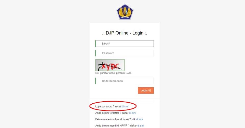 Lupa Password DJP Online? Begini Solusinya Catatan Ekstens