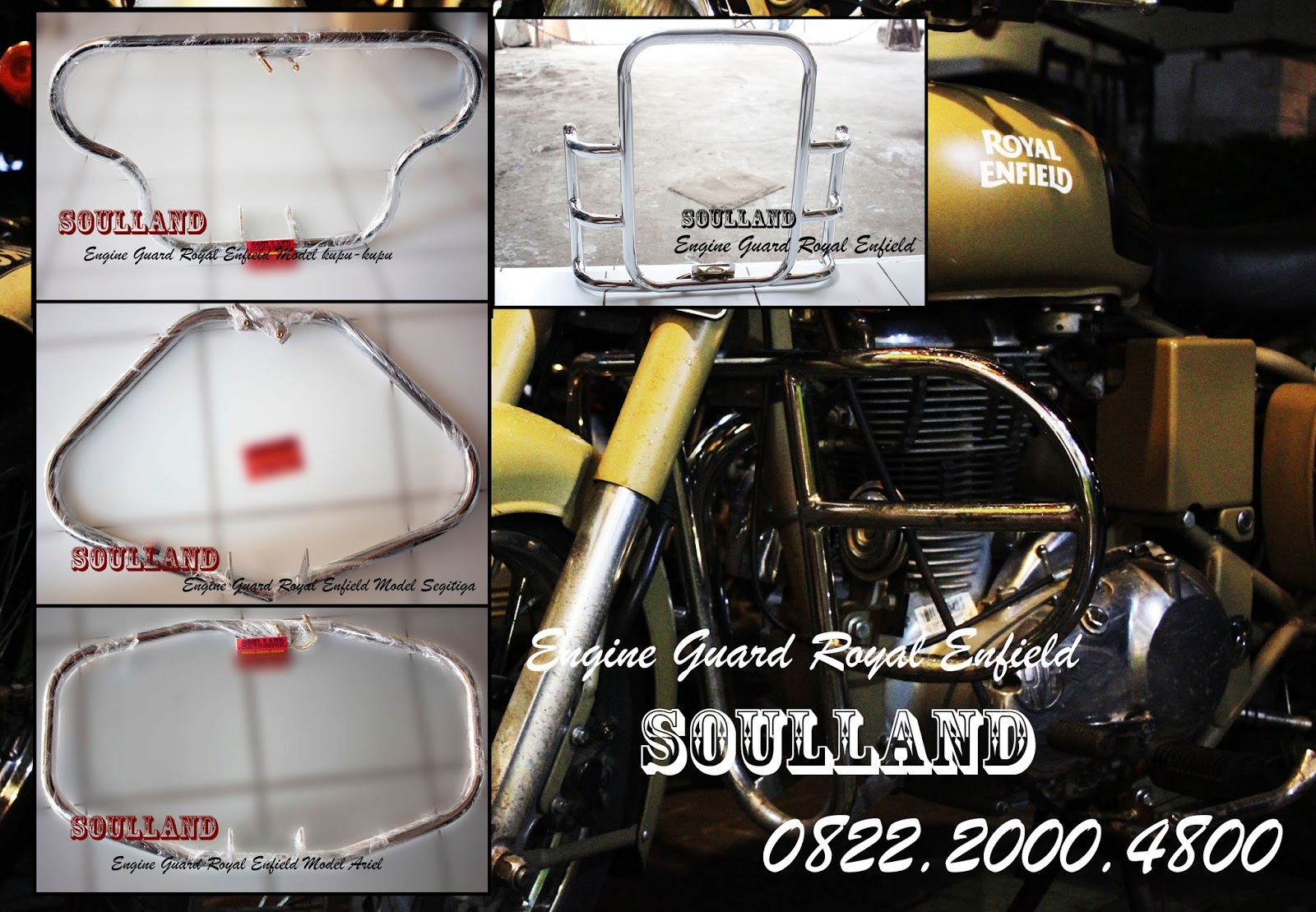Engine guard Royal enfield 082220004800 aksesoris motor classic