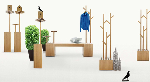 Mobiliario para jardín de madera estilo Deesawat | Mobiliario Moderno y