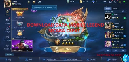 Cara Cepat Download Data Mobile Legend Terbaru 2022 - BEARDTEKNO