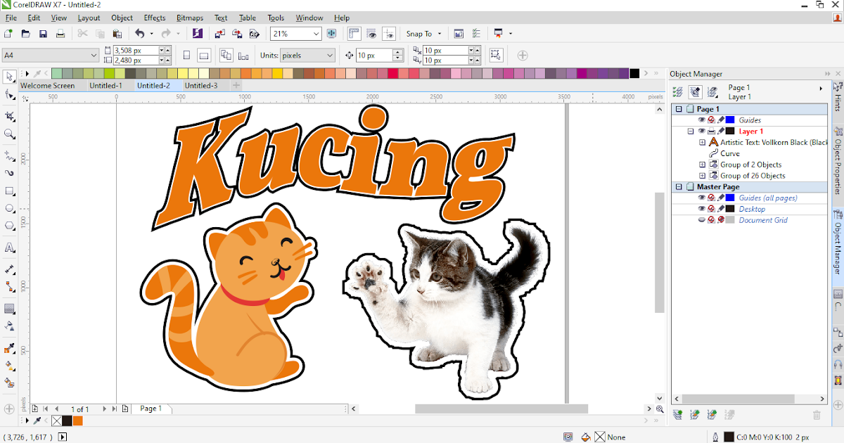 Cara Membuat Garis Tepi (Outline) Mengikuti Gambar di