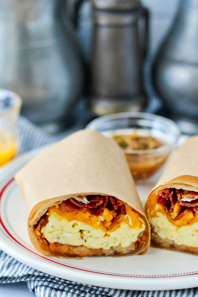 Famous Breakfast Burritos (copycat Lucky Boy) Karen's Kitchen Stories