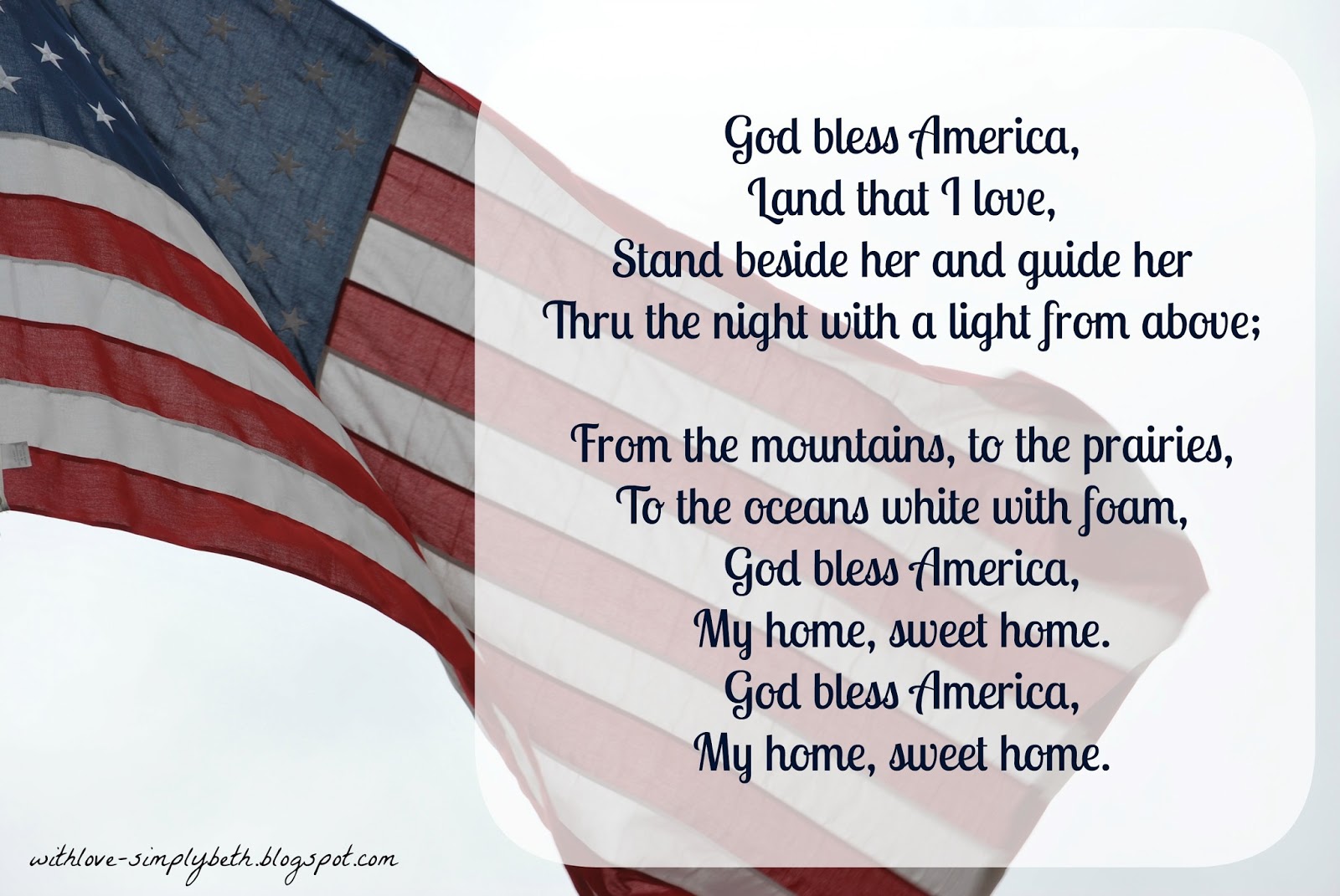God Bless America Lyrics Printable Printable Word Searches God Bless America Lyrics Printable Printable Word Searches
