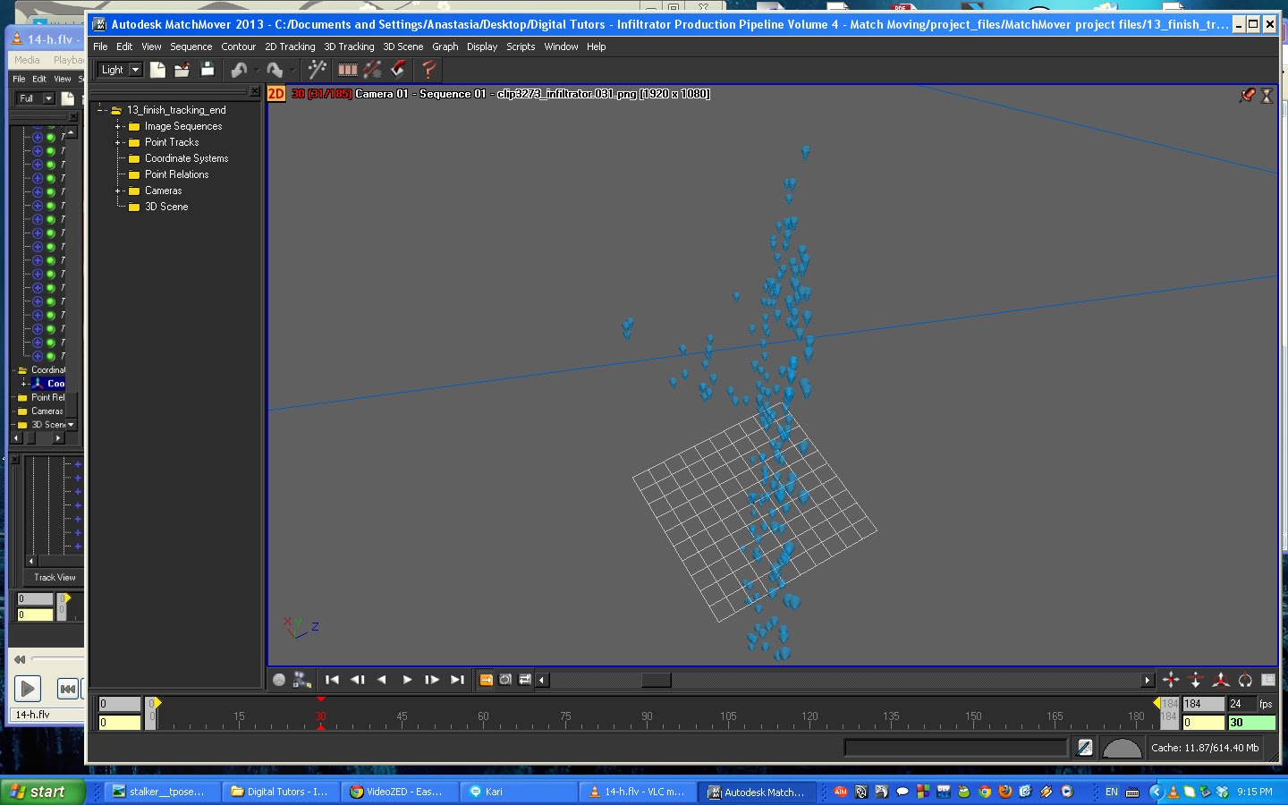 My Work Motion Tracking Whole Lot of Points