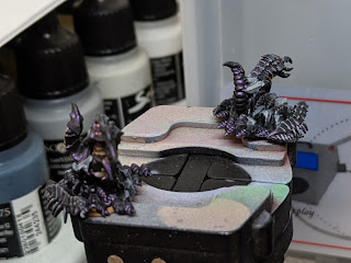 Not totally happy with these but they\'re done Finished Borewyrms