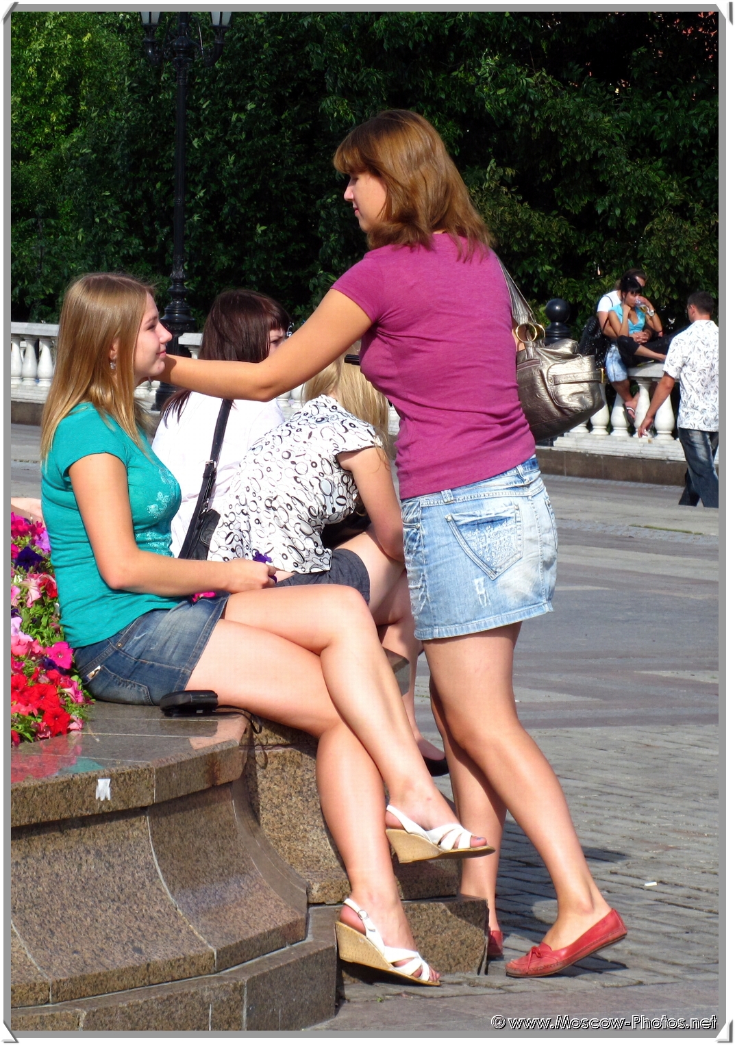 Moscow Girls on the Street