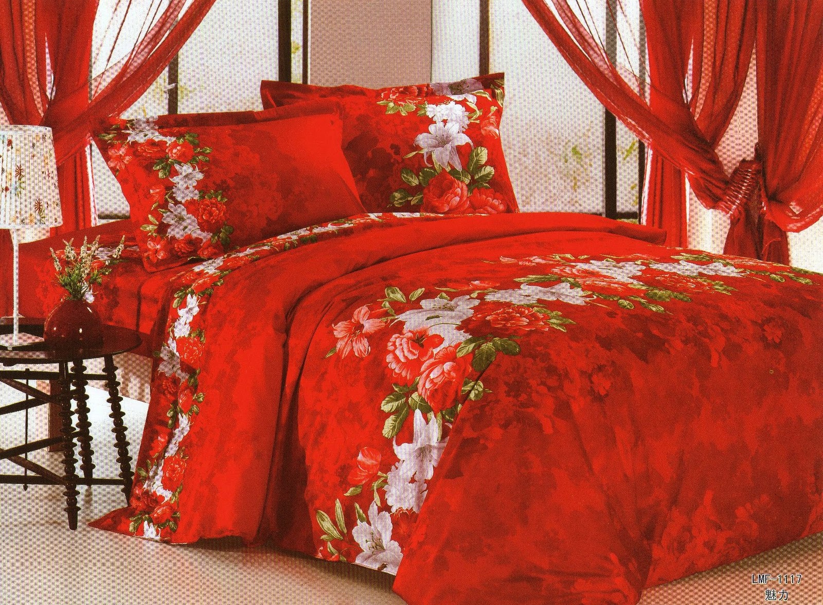In Magenta Shop Sprei dan Bed Cover Sprei Katun Jepang JVJ 538